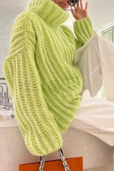 Abuia Crochet Pullover Long Sleeve Sweater