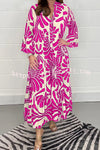 Budding Beauty Printed Swing Loose Maxi Dress