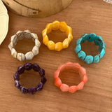 Fashionable Acrylic Oval Elastic Bracelet