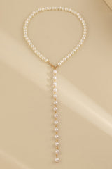 Vintage Beaded Chain Tassel Necklace