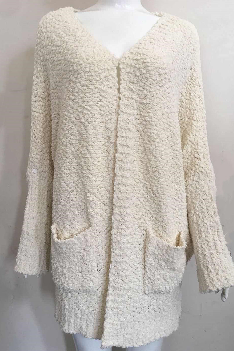 Casual Daily Solid Doll Sleeve Cardigan(5 Colors)