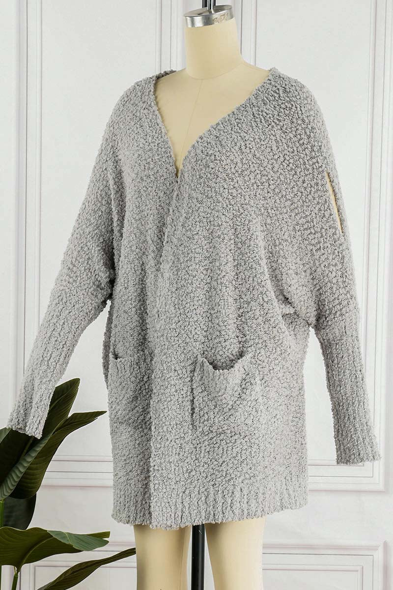Casual Daily Solid Doll Sleeve Cardigan(5 Colors)