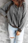 Morning Coffee Vintage Patchwork Hoodie