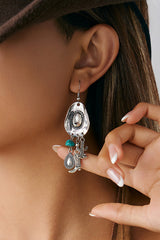 Western Cowboy Hat and Boots Pendant Earrings