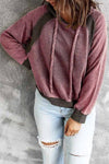 Morning Coffee Vintage Patchwork Hoodie