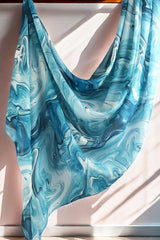 Watercolor Series Satin Shawl Scarf