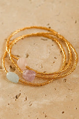 Fashion Crystal Beaded Hand-woven Bracelet