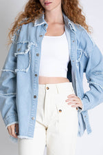 Anti War Graphic Button Pocket Long Sleeve Coat
