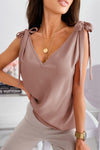 About Jane Tie V-Neck Tank Top