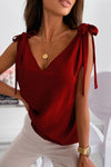 About Jane Tie V-Neck Tank Top