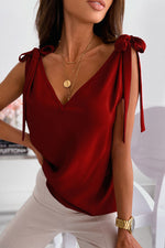 About Jane Tie V-Neck Tank Top