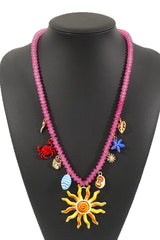 Bohemian Ocean Style Rice Bead Necklace