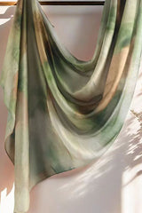 Watercolor Series Satin Shawl Scarf