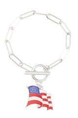 American Flag Independence Day Fashion Bracelet