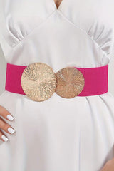 Fashionable Elastic Double Circle Decorative Wide Belt