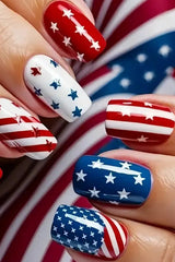 Independence Day Pattern Fashion Nail Art