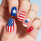 Independence Day Pattern Fashion Nail Art