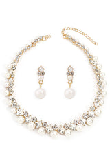 Elegant Baroque Pearl Necklace and Earring Set