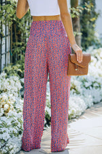 Kassidy Floral High Rise Tie Front Wide Leg Pants