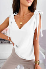 About Jane Tie V-Neck Tank Top