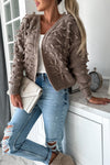 Knitted Three Dimensional Hanging Wool Cardigan