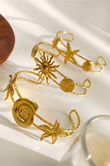 Fashionable Marine Style Stainless Steel Open Bracelet