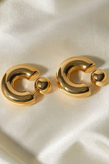 Fashionable C-shaped Niche Earrings