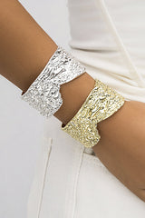 Punk Metal Style Simple Pockmarked Exaggerated Bracelet