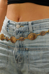 Bohemian Ethnic Style Metal Wst Chn