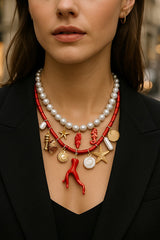 Ocean Resort Style Stacked Beaded Necklace