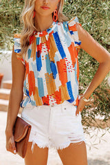 Honeybee Watercolor Print Shift Blouse