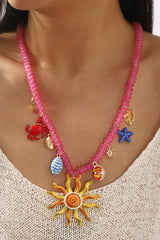 Bohemian Ocean Style Rice Bead Necklace