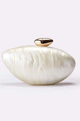 Minimalist Acrylic Bullet-Shaped Handbag