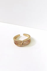 Retro Simple Double-layer Open Ring