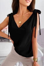 About Jane Tie V-Neck Tank Top