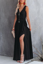 Dancing At Midnight Sleeveless Maxi Dress