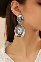 Western Cowboy Hat and Boots Pendant Earrings