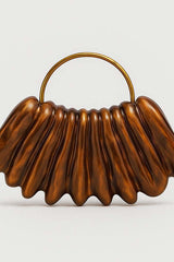 Simple Acrylic Wave-shaped Clutch Bag