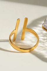 Fashion Stainless Steel Simple Line Ring