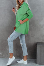 Coffee Perks Cotton Pocketed Henley Hoodie