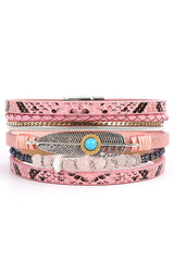 Bohemian Vintage Gravel Braided Bracelet