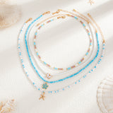 Bohemian Sunflower Multi-layer Pearl Shell Necklace