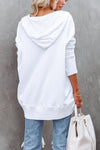 Delancey Cotton Pocketed Henley Hoodie