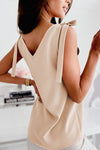 About Jane Tie V-Neck Tank Top