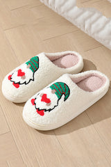 Christmas Cartoon Pattern Warm Cotton Slippers