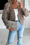 Knitted Three Dimensional Hanging Wool Cardigan