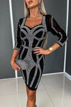 Cassiopeia Mesh Long Sleeved Mini Dress