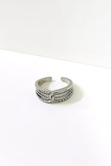 Retro Simple Double-layer Open Ring