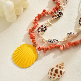 Ocean Style Beach Shell Pendant Necklace
