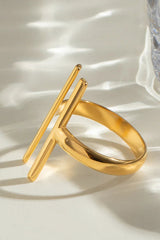 Fashion Stainless Steel Simple Line Ring